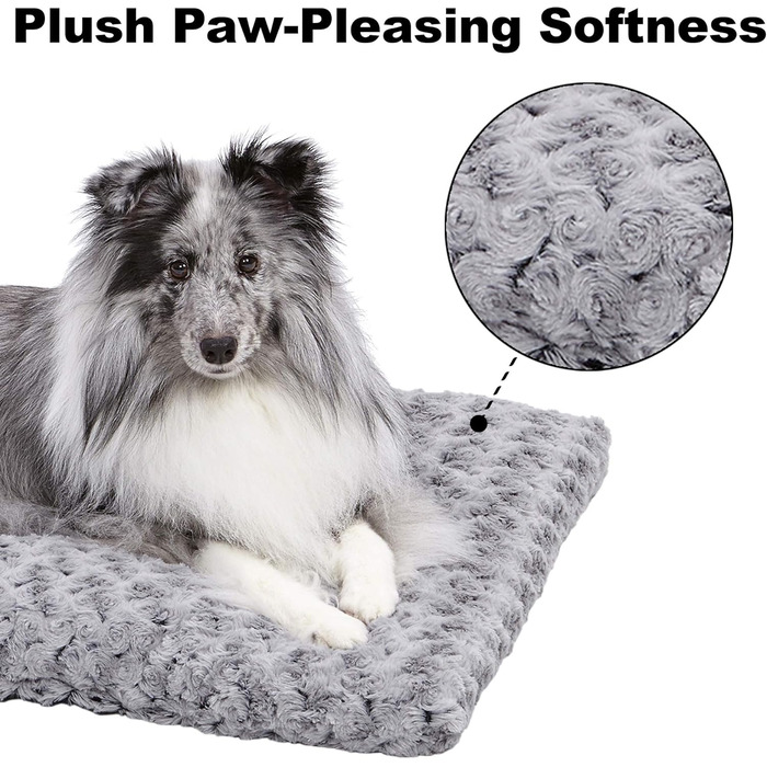 Кімната для домашніх тварин Midwest Homes for Pets QuietTime Deluxe Gray Ombra Swirl, XXS, 42 x 28 x 7 см, машинне прання, антиковзаюча основа