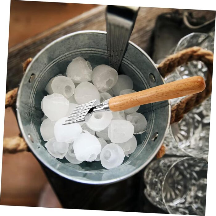 SHOWERORO 5-Piece Ice Scraper Tools for Ice Picking, Ice Breaker Device, Professional Ice Pick Tool, Ice Breaker Tool, Ice Pick for Home, Ice Crusher, Aluminum Alloy, Khaki