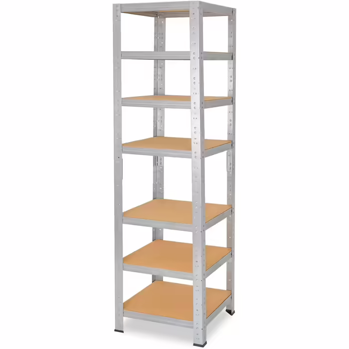 Металеві стелажі Shelfplaza® 200x100x40 см: 7 поличок, вантажопідйомність 125 кг, для підвалу, гаража, майстерні, складу