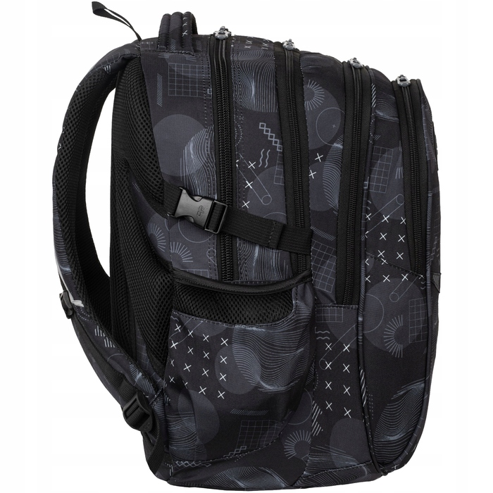 Шкільний рюкзак CoolPack багатокомпортний, чорний, 29 л, з відділенням для ноутбука