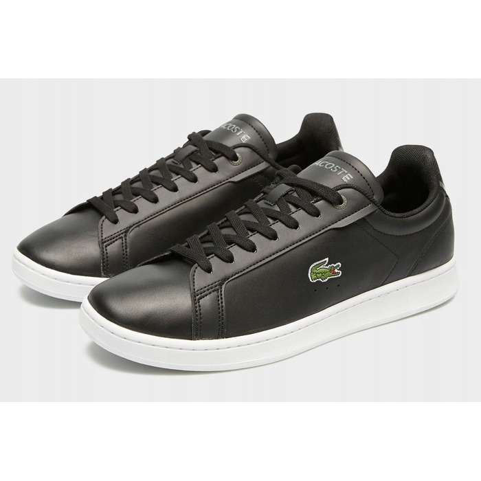 Чоловічі шкіряні кросівки Lacoste Carnaby Pro BL23 (745SMA0110312), чорні, розмір 43