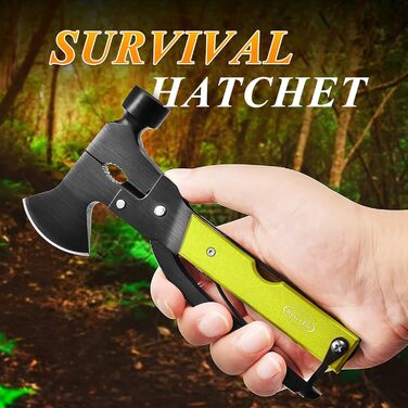 Мультитул RoverTac 14-в-1: сокира, ніж, молоток, плоскогубці, пила, відкривачка, викрутка для кемпінгу. Подарунок для чоловіків