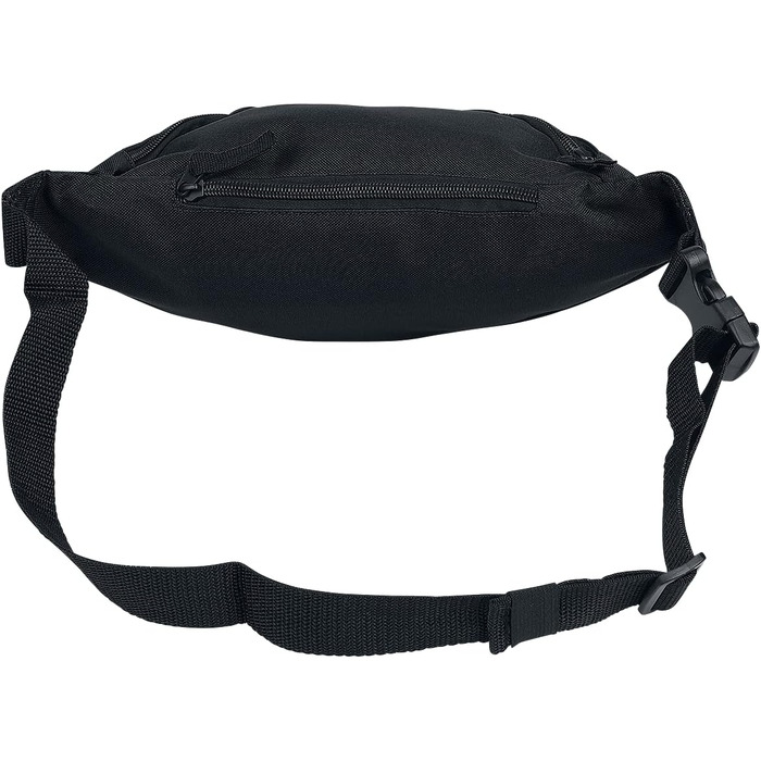 Чорна поясна сумка BagBase Unisex з поліестеру, 100% Polyester Basics, для повсякденного носіння, фестивалів та стилю Streetwear