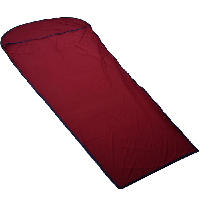 Qukai Elastic Sleeping Bag Liner Ultralight Sleeping Bag Liner Elastic Travel Sheet for Outdoor Camping Multifunctional Sleeping Bag Liner Burgundy