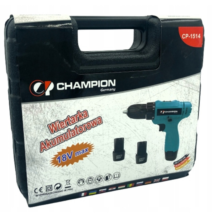 Акумуляторний шурупокрут Champion 21V ed-cp-1532-35