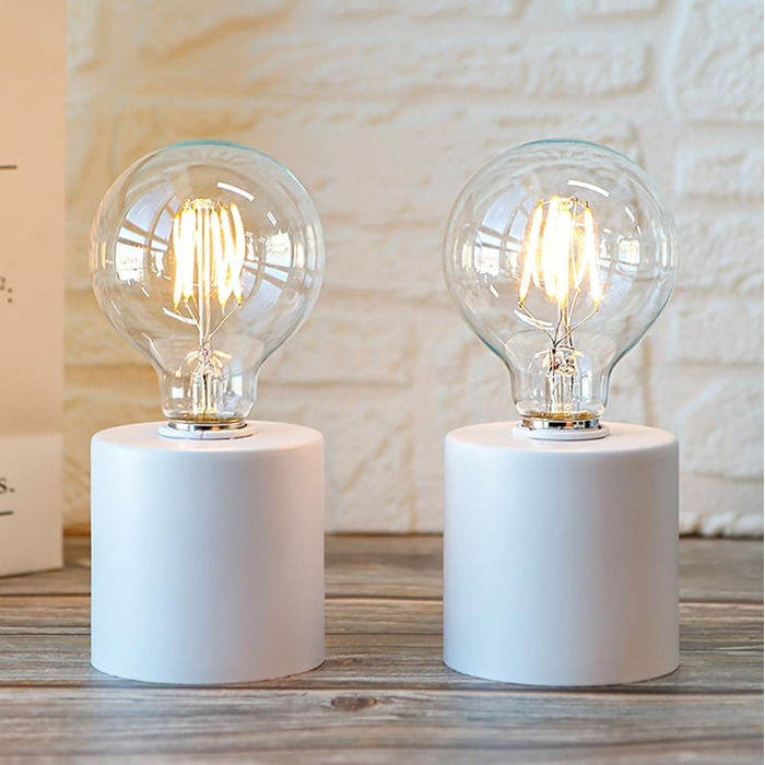 Настільні лампи JHY DESIGN, 2 шт., металеві, бездротові, на батарейках, 20 см, декоративні, сферичні, для спальні, вечірки, саду, дому, вітальні
