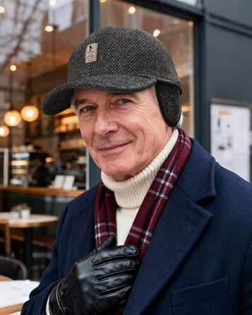 Кепка CLAPE з вушками Full Cap для чоловіків, Outdoor, спортивна кепка, стиль Old School, Dad Hat, в'язана кепка, зима/осінь/весна, універсальний розмір