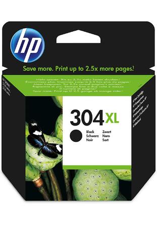 Оригінальний чорний картридж HP 304XL (чернильний), підвищена ємність