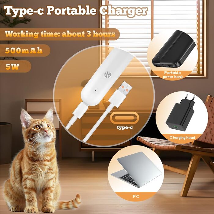 Набір для стрижки собак 4-в-1 Leise: професійна бездротова машинка для собак та котів, перезаряджається, з 4 насадками. Білий колір.