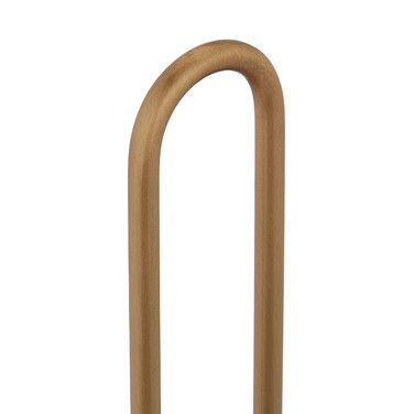 Relaxdays Wooden & Brass Kitchen Roll Holder