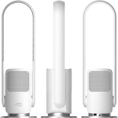 Sichler Household Appliances Tower Fan: Cordless 2-in-1 360° Fan & Air Purifier, Wi-Fi, App Control, HEPA, 35W (Tower Fan with Air Purifier, Fan with Timer, Ceiling Fan)