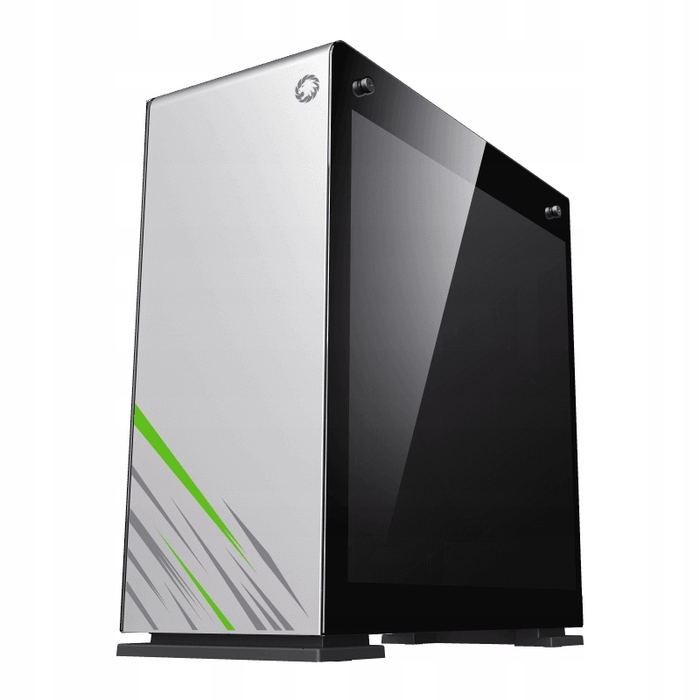 Ігровий корпус для ПК Tower ATX Midi White Coil, загартоване скло, USB