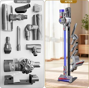 Підставка для пилососа OUTBROS, сумісна з Dyson V15, V12, V11, V10, V8, V7, V6, металева, чорна