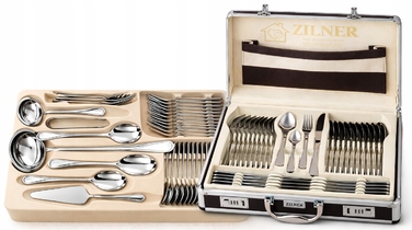 Набір столових приборів із нержавіючої сталі, 72 предмети – елегантний сервіз на 12 осіб
