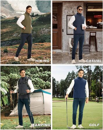 Чоловічий жилет Outdoor Venture з підкладкою, водовідштовхуючий, вітрозахисний, дихаючий. Ідеально для велоспорту, бігу та піших прогулянок (Чорний, M)