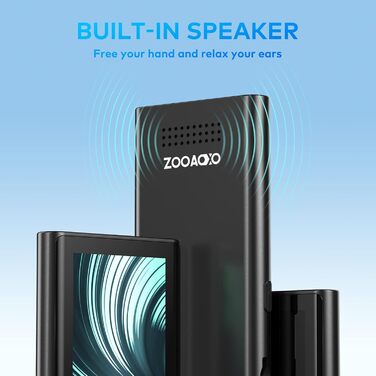 MP3-плеєр ZOOAOXO 64GB з Bluetooth 5.2, радіо, диктофоном та HiFi звуком