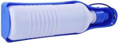 Поїлка для собак у подорожі: складана пляшка для води 250/500 мл. Зручна для собак та котів.