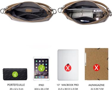 Сумка жіноча David Jones Hobo середнього розміру, чорна - м'яка екошкіра, сумка-шопер з довгими ручками, повсякденна