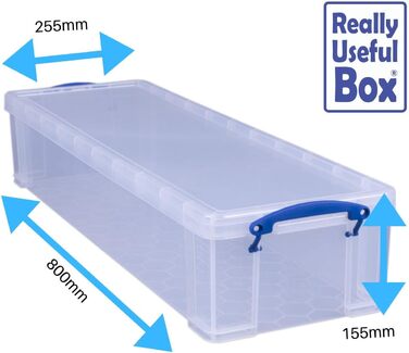 Really Use Box 22CCB Storage Box 22 Liter, transparent
