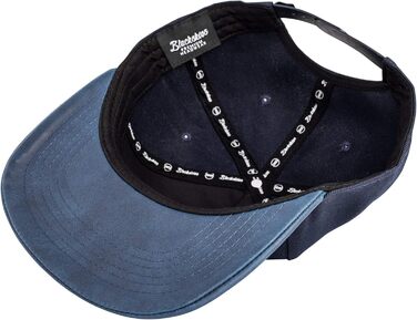 Кепка бейсболка Blackskies® Vanguard Snapback з замком, вельвет, штучна шкіра, унісекс, для чоловіків та жінок, Navyblau (темно-синій)