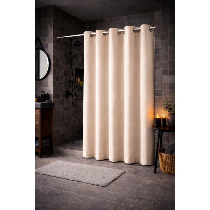 Текстильна штора для ванни NOW-ART, 150 x 180 см