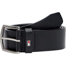 Чоловічий шкіряний ремінь Tommy Hilfiger NEW DENTON, 4 см, темно-коричневий, 105 см