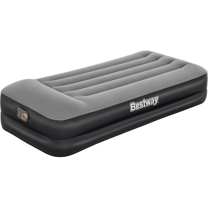 Надувне ліжко Bestway Tritech Aeroluxe чорного кольору, 191 x 97 x 46 см, односпальне, з вбудованим електронасосом