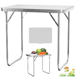 Складний туристичний стіл Lucn 60 см - портативний та складаний столик для пікніка, саду, балкону, кухні, ринку, роботи. 2 висоти: 20/56 см, розмір 80 см