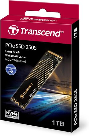 SSD накопичувач Transcend 1TB NVMe PCIe Gen4 x4 M.2 2280 - TS1TMTE250S