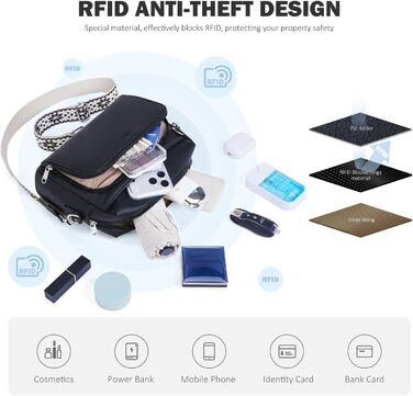 Сумка жіноча через плече MUIIKOLA кросбоді, екошкіра, чорна. Регульований ремінець.