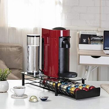 Організатор для капсул Vertuo/Nespresso: тримач для 40 капсул з ручкою (чорний)
