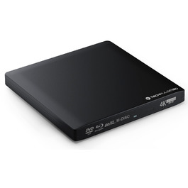 Зовнішній Blu-ray привід techPulse120 UHD 4K 3D M-Disc BDXL USB 3.0 USB-C, DVD/CD Burner для ноутбука та ПК, Windows/Mac OS, Алюміній (Чорний)