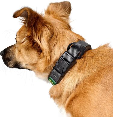 Нашийник для собак HUNTER Halsband Maldon, коричневий, дихаюча сітка, міцний нейлон, безшумний, гіпоалергенний, з полегшенням натягу, інтегрована адресна бирка, легкий, розмір S