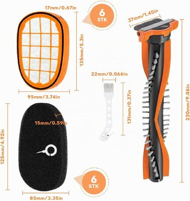 Набір фільтрів для пилососа Philips SpeedPro FC5005/01, 6 шт.