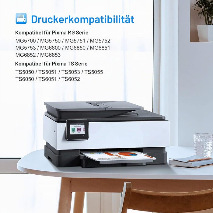 Комплект картриджів LxTek 570XL та 571XL для принтерів Canon PIXMA TS5050, TS5055, TS5000, TS6050, MG6852, MG5753 (12 шт.)
