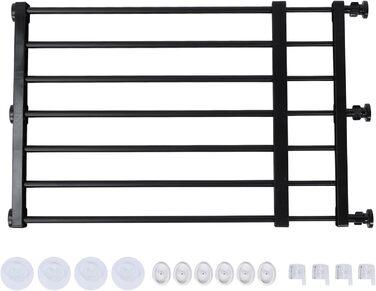 Металеве розширюване перегородка для собак, захисне перегородка для дітей, чорний колір, висота 42 см