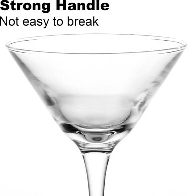 Набір з 6 келихів для мартіні, 160 мл, келихи для Cosmopolitan, набір келихів для вечірок та дому