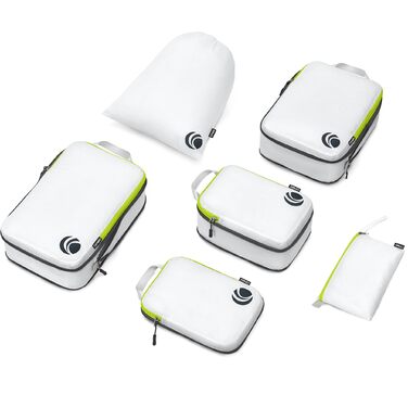 Набір кубиків-органайзерів для подорожей Cipway, ультралегкі, розширювані, 6 шт. (білий)