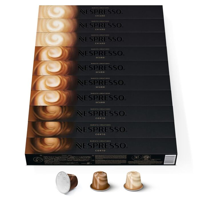 Кава капсульна NESPRESSO Original, 100 шт. (Еспресо, Лунго, Barista Creations)