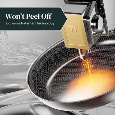 Набір сковорідок Redchef Antihaft з антипригарним керамічним покриттям, 3 шт., 20+26+30 см, чорний