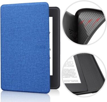 Чохол для Kindle (6.8 дюйми, 11 покоління) XYFCJK: м'яка тканина, відведення тепла, сумісний з Kindle Signature Edition та Kids Edition, блакитний, Paperwhite 5