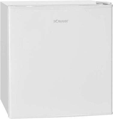 Міні-холодильник Bomann 42 літри | Холодильник для офісу, кемпінгу та геймінгу | Тихий (39 dB) | Minibar з можливістю зміни напрямку відкривання дверцят | 51x45x45 см | KB 7346 білий