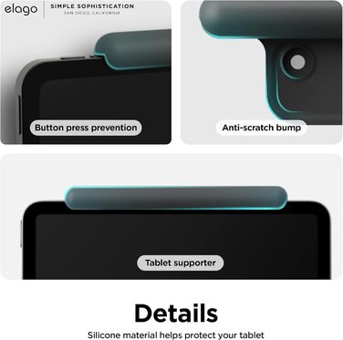 Тримач для планшета elago Home Hub Mount для Apple iPad, iPad Air/Pro, Samsung Galaxy Tab та інших планшетів, силіконовий, з кабельний-менеджментом, темно-сірий