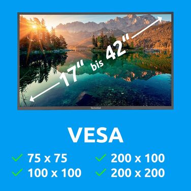Кронштейн для телевізора TechniSat TECHNIMOUNT Flex Easy, поворотний настінний тримач з шарнірним плечем, навантаження до 25 кг