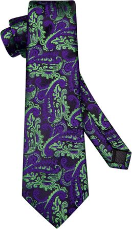 Чоловіча краватка Hi-Tie чорно-рожева з візерунком пає, смужки, крапки, нагрудна хустинка та запонки для весілля, офіційних заходів та бізнесу (чорний, фіолетовий, зелений)