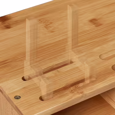 Relaxdays Bamboo Monitor Stand