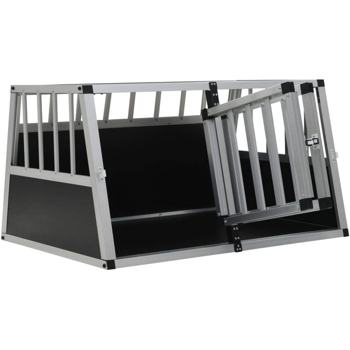 Транспортна переноска для собак Tidyard з окремими дверима, 89 x 69 x 50 см - клітка для собак, переноска для авто