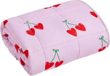 Обважнююча ковдра OHS для дорослих та підлітків, 3 кг, 100 x 150 см, для геймінгу та релаксації (Корисно-червоний / Рожевий)