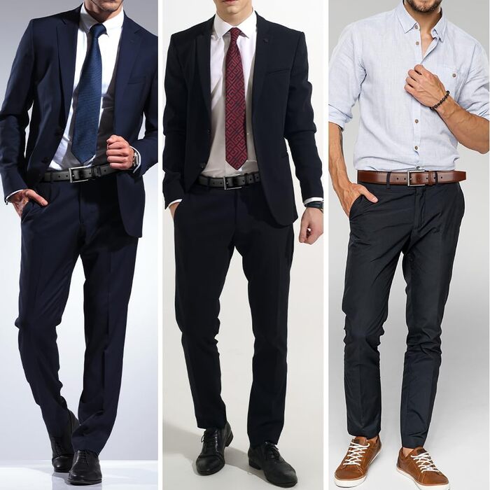 Чоловічий шкіряний ремінь Flintronic, 90/100/110/120/130 см. Металевий ремінь у стилі ретро, 33 мм. Підходить для джинсів, костюмів. Колір: чорний. Розмір: 92 (загальна довжина 100 см)