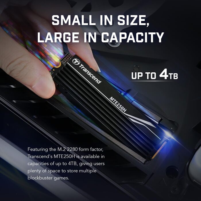 SSD накопичувач Transcend B NVMe PCIe Gen4 x4 M.2 2280, 4TB